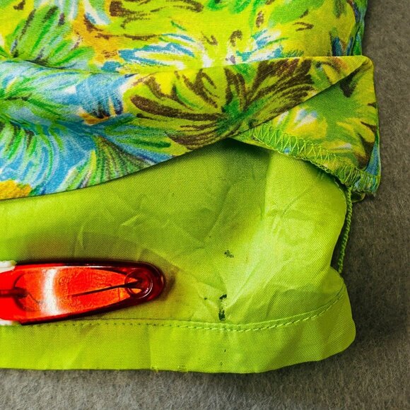 Kelly and Diane Floral Slip Dress Size 2 Green Blue Spaghetti Strap Back Zip - Picture 13 of 13